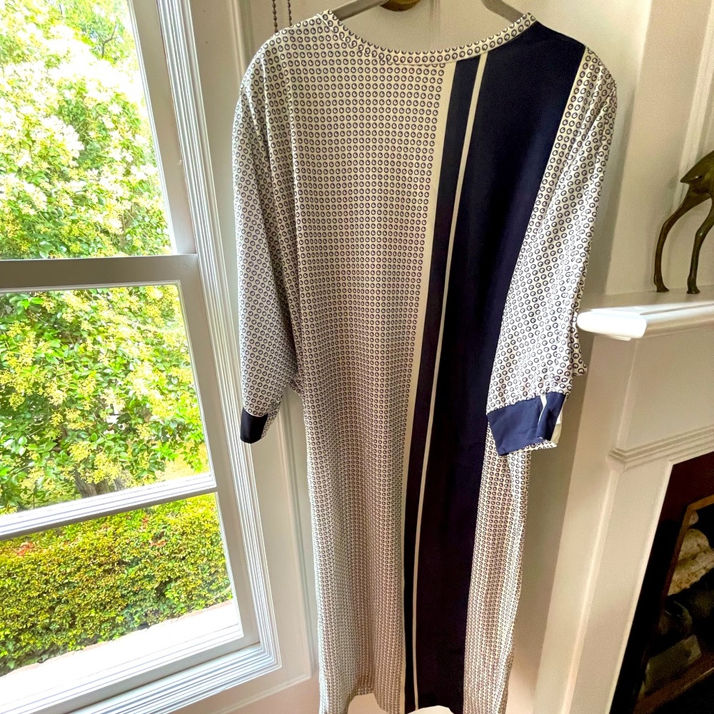 Vintage midi dress from 1980s.